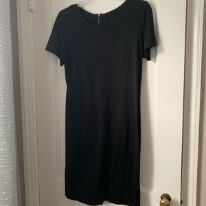 Merona Black T Shirt Dress With Back Zipper